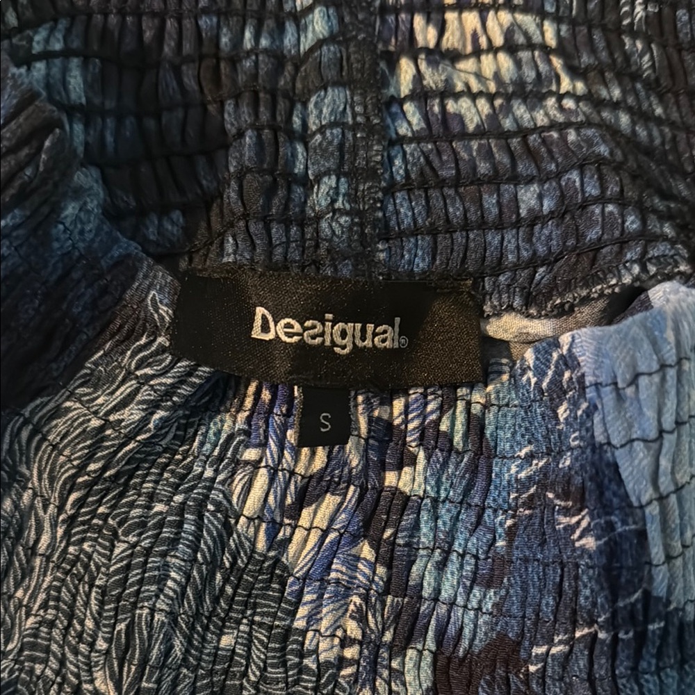 Desigual Blue Patterned Skirt